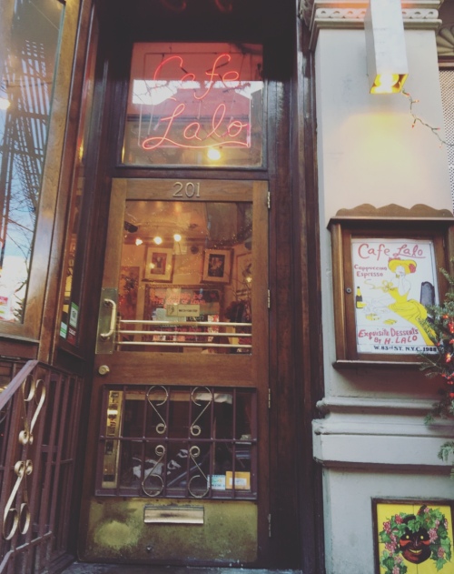 Cafè Lalo, Upper West Side, Manhattan, New York.